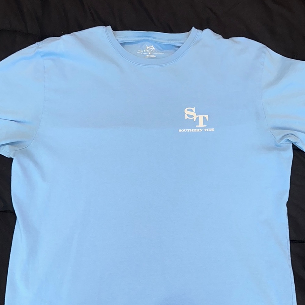 Southern Tide Men's Light Blue T-Shirt
